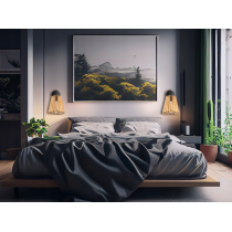 BERGE Nástenné LED svietidlo 1x E27 LOFT edison LED nad zrkadlo drevený kužeľ