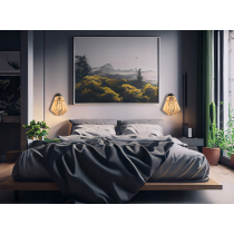 BERGE Nástenné LED svietidlo 1x E27 LOFT edison drevené