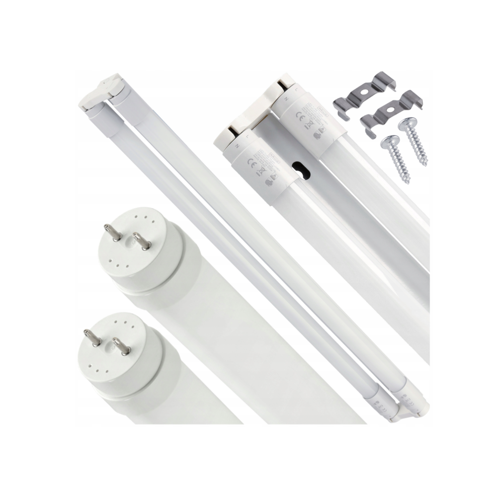 BERGE Prisadené LED stropné svietidlo 120 cm + 2x 18w LED žiarivka