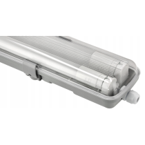 BERGE Hermetické svietidlo 120cm lampa + 2x LED trubice vodotesné 6000k studená teplota