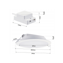 BERGE LED zapustený panel - 19w 2000lm 4000k + čierny rám