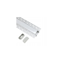 BERGE Tienidlo / kryt na LED profil, 2 m, matné, do sadrokartónu