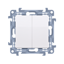 Kontakt Simon - Sériový spínač SIMON10 CW5C.01/11, radenie č. 5, 10AX, biela