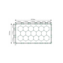 BERGE LED rohový konektor L 90° HEXAGON