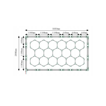 BERGE LED modul HEXAGON 8W 565mm 6500K Stropný svietiaci rámček Konektor 5 ľudí si nedávno kúpilo