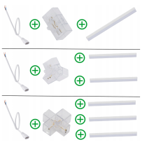 BERGE Y LED Šesťhranný T-konektor