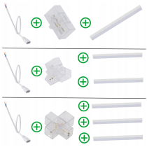 BERGE Priamy šesťuholníkový konektor pre šesťuholníkové žiarovky LED