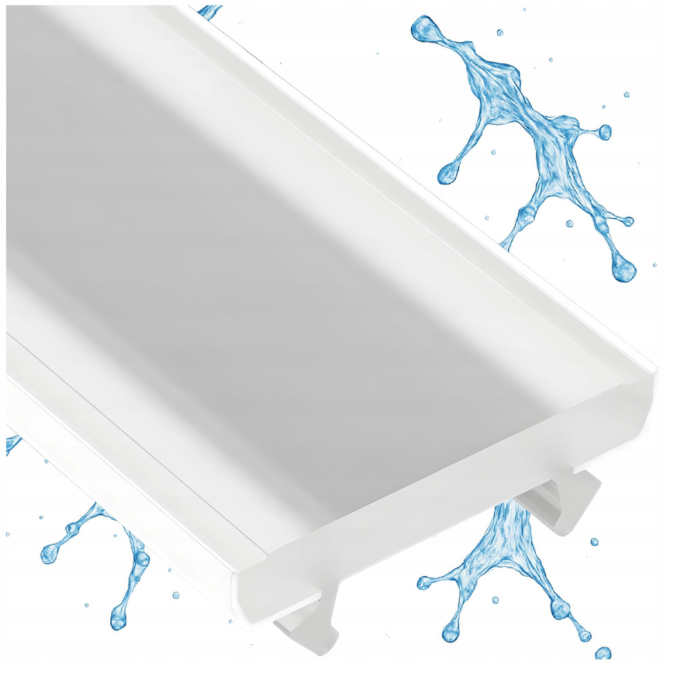 BERGE Tienidlo pre LED profil LUMINES TERRA waterproof pc milky 2m cover