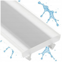 BERGE Tienidlo pre LED profil LUMINES TERRA waterproof pc milky 2m cover