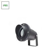 SPECTRUM - FLORI ALU ANGLE zapichovacie záhradné nastaviteľné svietidlo GU10 IP65 Ø98x180mm 250V - Čierne