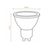 BERGE Sada 10x GU10 LED žiaroviek 10W 850lm - neutrální biela
