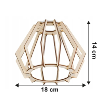 BERGE Stropná závesná lampa 3xe27 diamond wood
