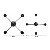 BERGE Závesná lampa DRON 4xE27 DIAMOND LARGE