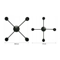 BERGE Závesná lampa DRONE 4xE27 - DREVENÁ GUĽA 2