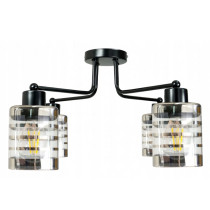 BERGE Závesná lampa DRONE 4xE27 - SKLENENÁ KOCKA