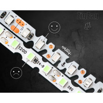 epiLED – 5m LED pásik ZigZag – 7W, 120xSMD, 6.5mm, IP20, 12V DC - Teplá biela (WW) / 3000°K