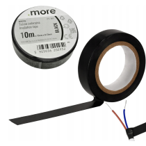 BERGE Čierna pvc izolačná páska 15 mm x 0,13 mm - 10 m