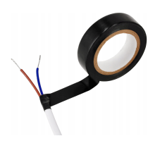 BERGE Čierna pvc izolačná páska 15 mm x 0,13 mm - 10 m