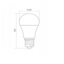 BERGE LED žiarovka E27 5W 450lm G45 Neutrálna farba 4000K