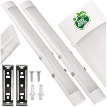 BERGE 2x LED panelové svietidlo na prisadenú stropnú montáž 20W 60cm 4000k