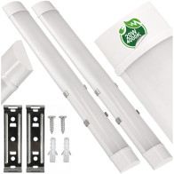 BERGE 2x LED panelové svietidlo na prisadenú stropnú montáž 20W 60cm 4000k