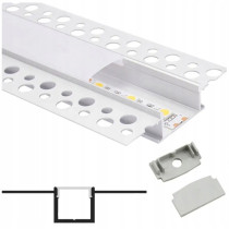 BERGE Hliníkový profil 2m eloxovaný široký pre sadrokartón - 22mm