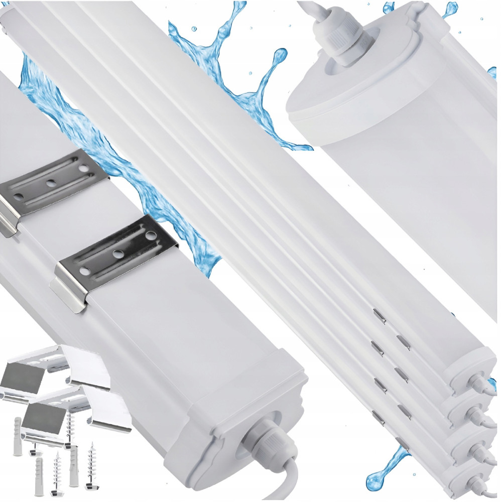 BERGE 4x LED dielenská lampa 70W 150cm 7000lm 230v