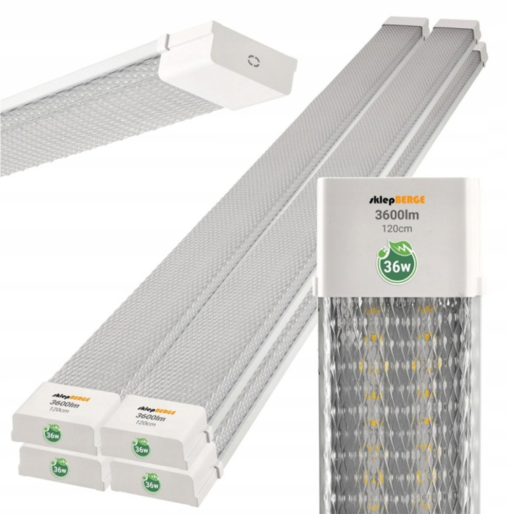BERGE 4x LED svietidlo na povrchovú montáž 36W 120cm 4000k