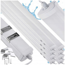 BERGE 8x LED dielenská lampa 70W 150cm 7000lm 230v