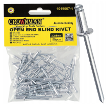 CROWNMAN Hliníkové trhacie nity 3,2x8mm sada 50 kusov