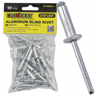 CROWNMAN Hliníkové trhacie nity 4,8 × 15,9 mm súprava 50 kusov