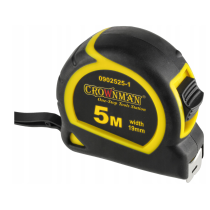 CROWNMAN Zvinovací meter / zvinovací meter so zámkom, pravítko 5M 19mm