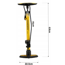 CROWNMAN Podlahová pumpa na kolo a auto s manometrem