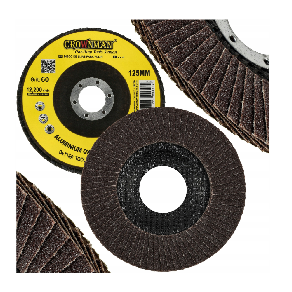 BERGE 5x lamelový brúsny kotúč na brúsenie dreva a kovu 125 mm P60