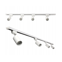 BERGE LED koľajnica 2m + 4x GU10 bodové žiarovky - sada