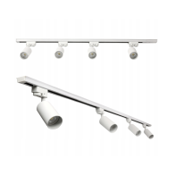 BERGE LED koľajnica 2m + 4x GU10 bodové žiarovky - sada