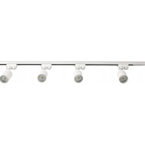 BERGE LED koľajnica 2m + 4x GU10 bodové žiarovky - sada