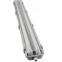 BERGE Hermetické svietidlo 120cm + 2x LED trubice vodotesné - studená biela