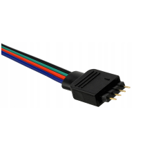 BERGE Konektor pre LED pásky - RGB - 10mm - 4pin - pások / kontroler