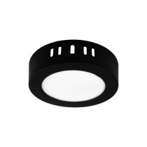 BERGE LED stropné svietidlo na stenu, okrúhle, 6W, 660lm, čierne, 4000K
