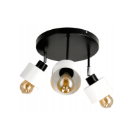 BERGE LED nástenné okrúhle svietidlo 3xE27 KÚBIK WHITE