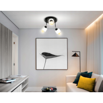 BERGE LED nástenné okrúhle svietidlo 3xE27 KÚBIK WHITE