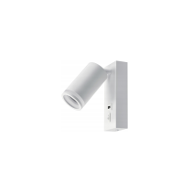 BERGE LED nástenné svietidlo GU10 s vypínačom a USB portom - biela