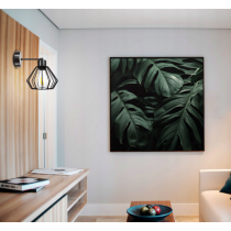 BERGE Nástenná lampa - kinkiet - E27 - BRYLANT - čierna