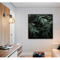 BERGE Nástenná lampa - kinkiet - E27 - DIAMANT - čierna