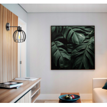 BERGE Nástenná lampa - kinkiet - E27 - KULA - čierna