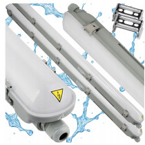 BERGE 2x Philips LED hermetické svietidlo 31W 3500lm 4000K 150cm do garáže