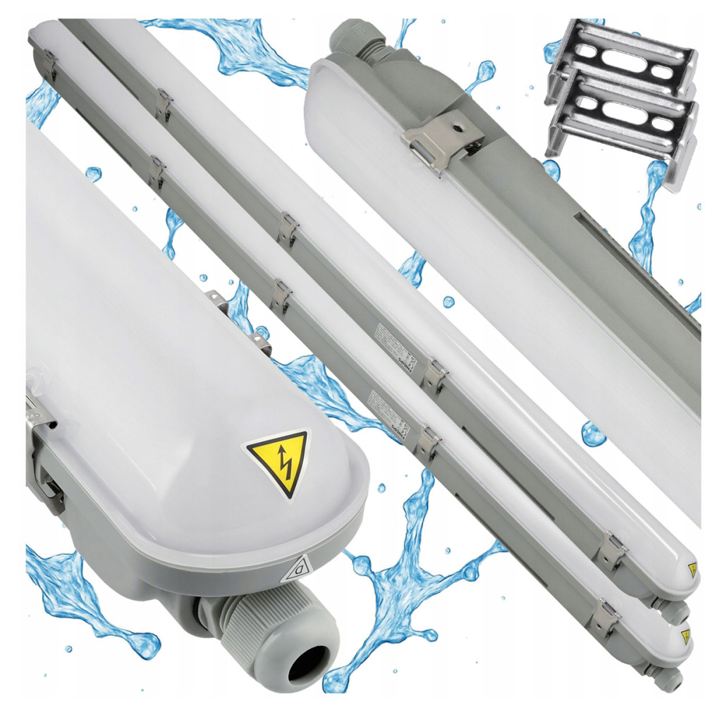 BERGE 2x Philips LED hermetické svietidlo 31W 3500lm 4000K 150cm do garáže