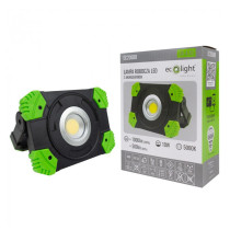 BERGE Prenosné nabíjateľné halogénové LED svetlo 10W 5000K