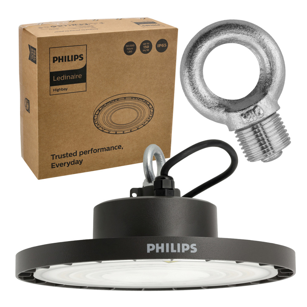 BERGE LED priemyselná lampa UFO High Bay 70W 10500lm 4000K IP65 PHILIPS 116°